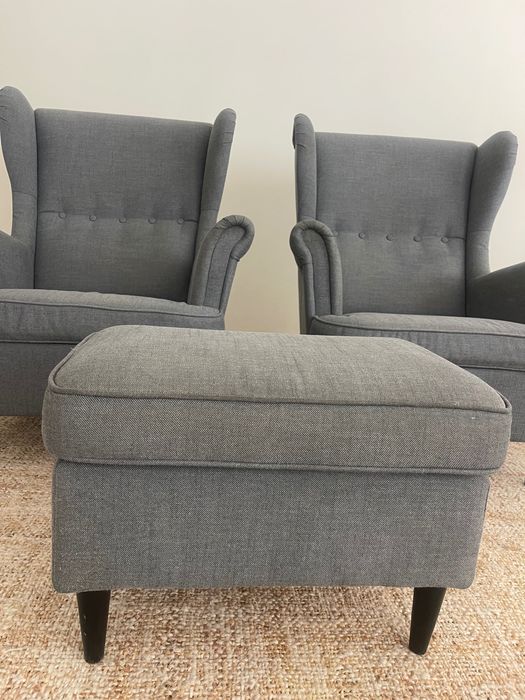 Poltronas STRANDMON e repousa pés ikea