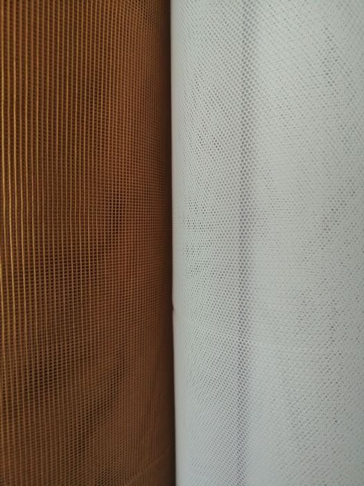 Тюль без малюнку, сіточка фатін, з обважнювачем