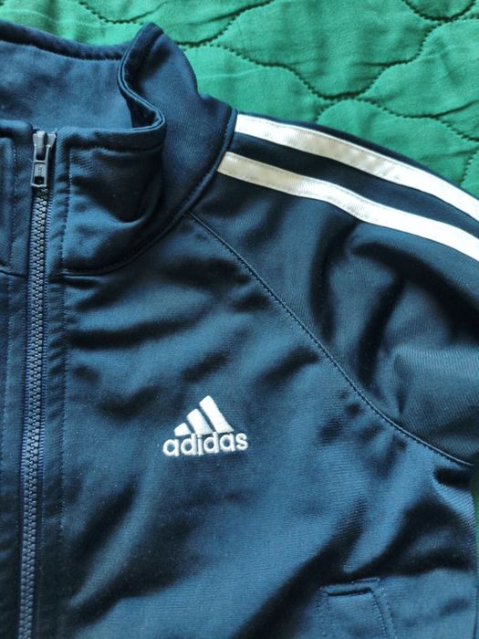 Granatowa bluza kurtka adidas 92