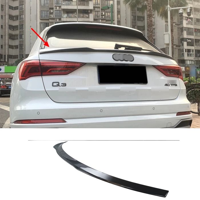 Спойлер Чорний глянець для Audi Q3 83A 2018-2023
