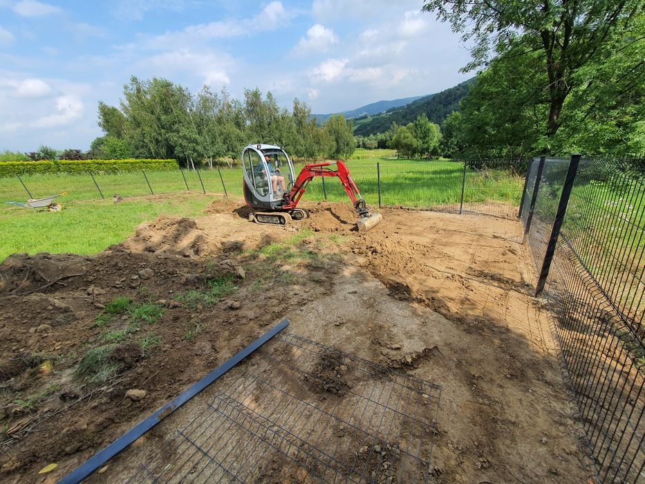 Minikoparka miniładowarka wynajem, usługi