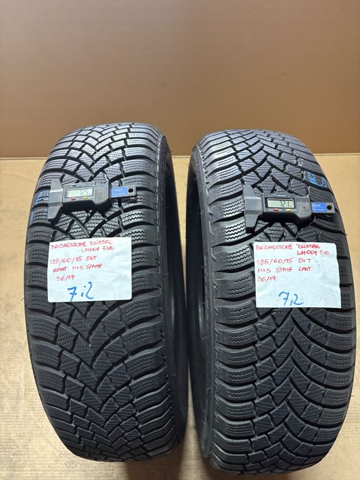 2x 185/60R15 84T BRIDGESTONE BLIZZAK LM001 EVO opona zimowa M+S 3PMSF