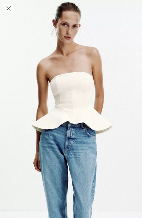 Корсет zara топ бандо