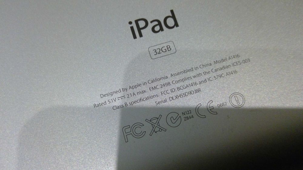 Tablet Apple A1416 A14