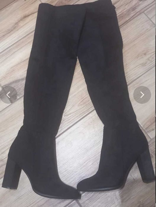 Kozaki wiosenno- jesienne zamszowe 37