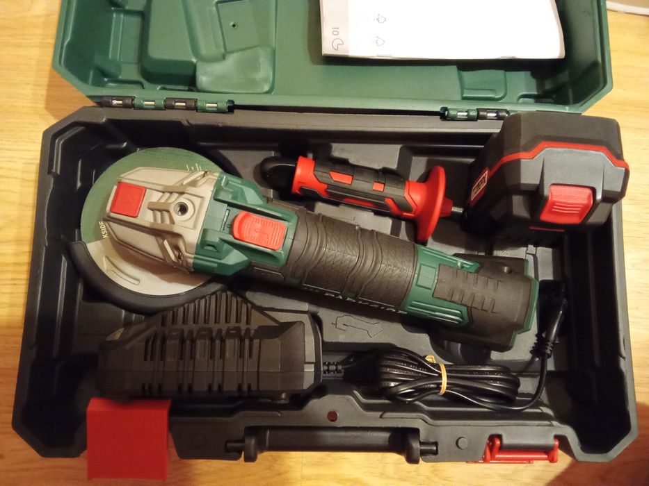 Szlifierka Parkside PWSA 20 Li D4 + Ładowarka+ Bateria 4A