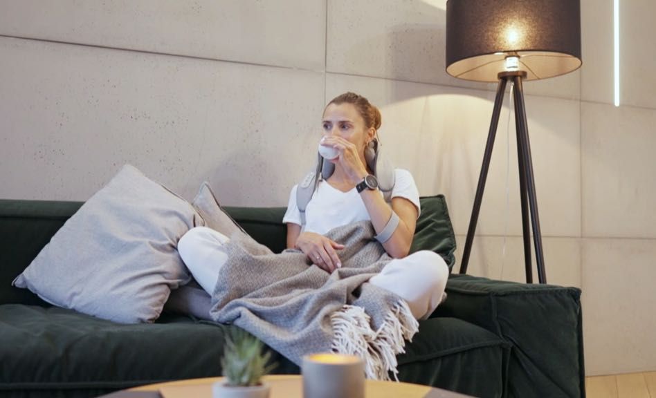 Masażer Bezprzewodowy Do Szyi Karku Ramion Pleców Na Akumulator Herz