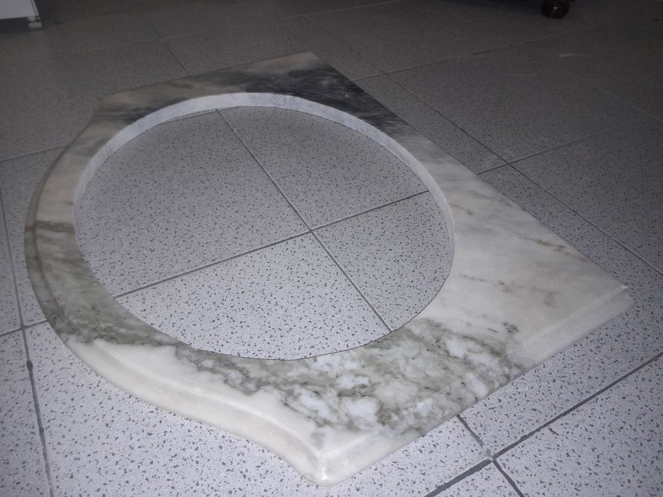 Pedra mármore móvel WC