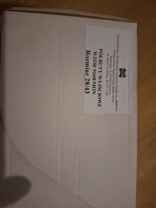 Półbuty wojskowe WP 
wzor 916B/MON 
wyjściowe roz 43.
Stan nowe w pude