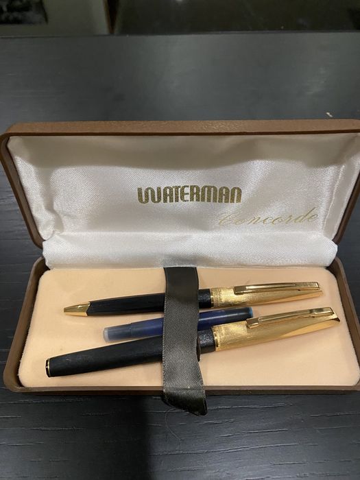Conjunto canetas Waterman 18k ouro