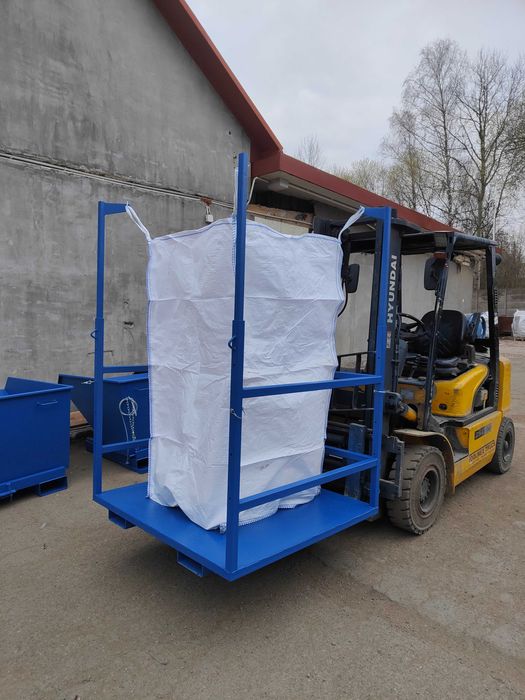 Stojak z podstawą paletową do worków Big Bag