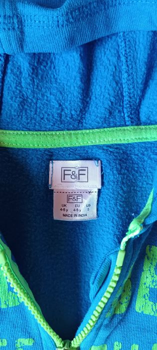 Bluza na zamek z kapturem ff 110