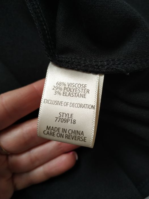 Spódnica Max Studio , S, czarna, asymetryczna, maxi,