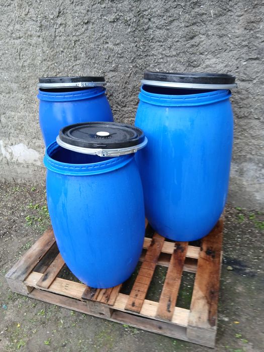 beczka beczki 200l 150l 100 litrowe kosz pojemnik zbiornik na wode ogrod dzialka