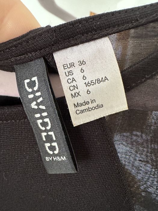 Sukienka h&m czarna S