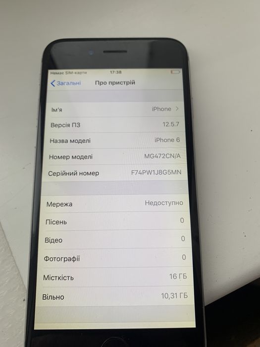 Iphone 6 повністю робочий