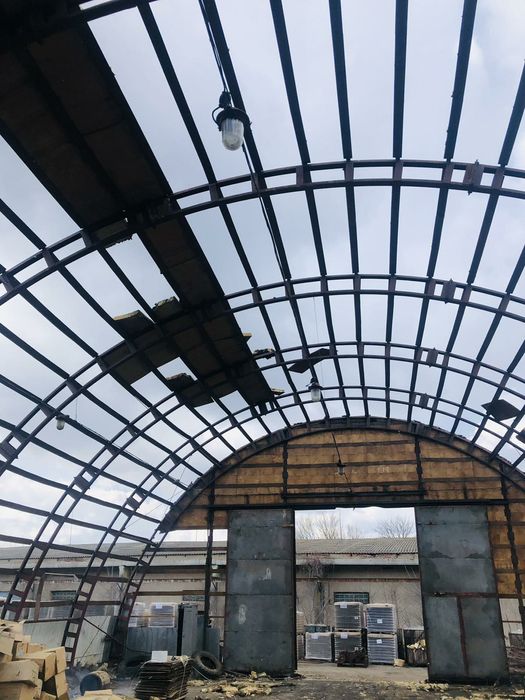 Ангар 36на72 та 16на35 навіс склад СТО полусфера