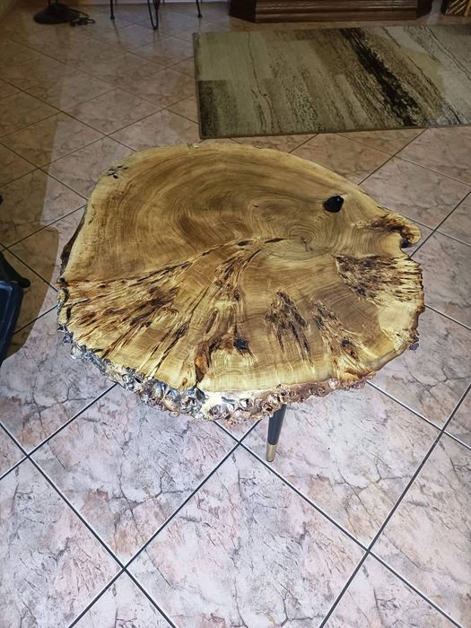 Stolik kawowy drewno z czeczotą