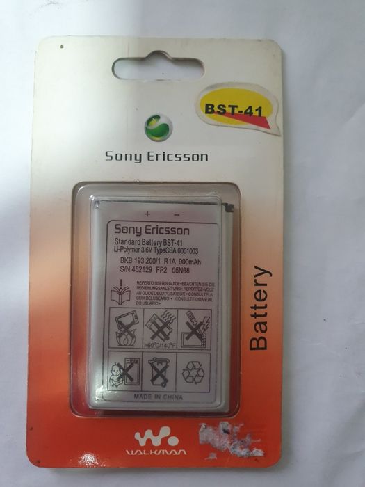 Аккумуляторы на Sony Ericsson