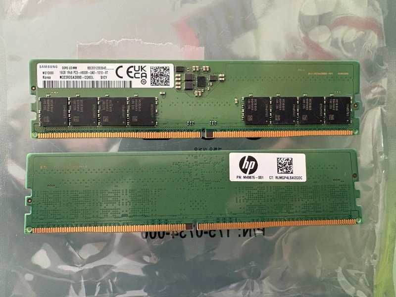 Memória RAM DDR5 Samsung 32GB ( 2x16GB ) UDimm PC5-4800B de 4800Mhz