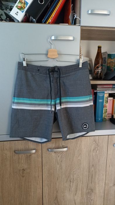 Kąpielówki męskie szare krótkie boardshorty Quick Silver