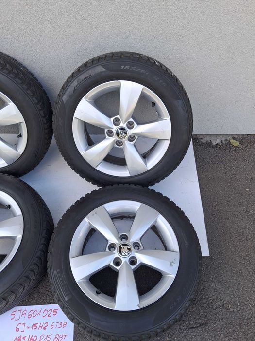 Koła Alufelgi Skoda  Fabia III  RAPID i inne 6Jx15 ET38 15"  ZIMA 5JA601025