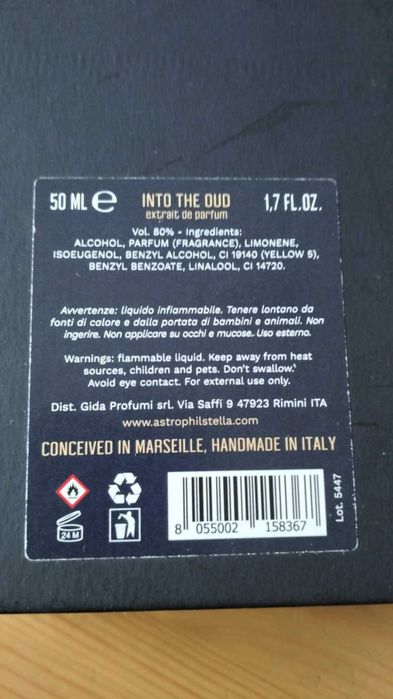 Perfume Astrophil & Stella – Into The Oud