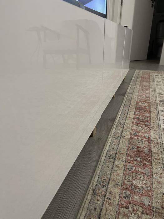 Vendo Movel Besta IKEA Lacado Branco 3 modulos