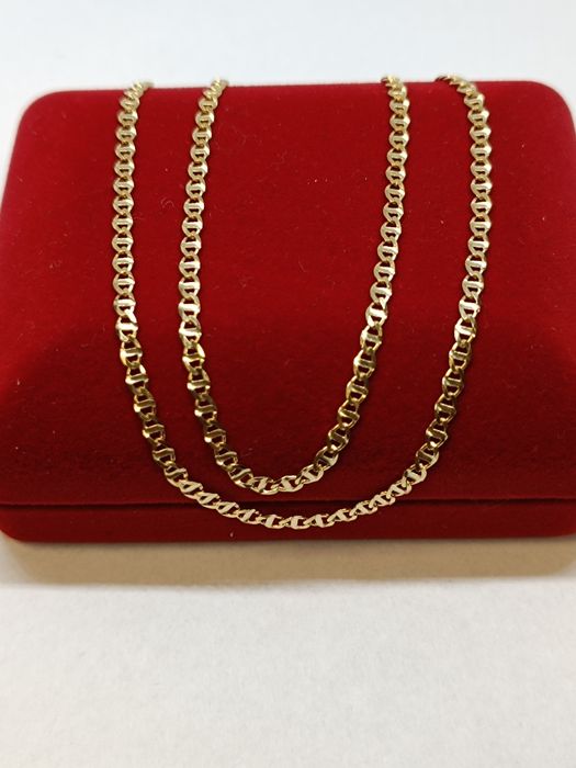 Złoty łańcuszek splot Gucci dł.55cm, złoto próby 585