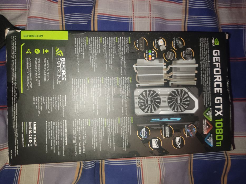Видеокарта  GEFORCE GTX 1080 Ti  Super JetStream 11 GB GDDRSX  PALIT