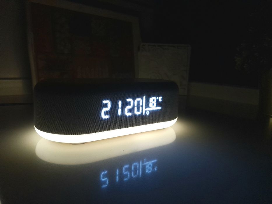 Relógio Despertador e carregador sem fios