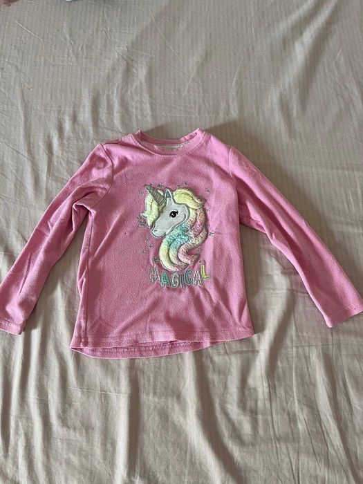 Pijama Primark de unicórnio "Magical" rosa, 5-6 anos