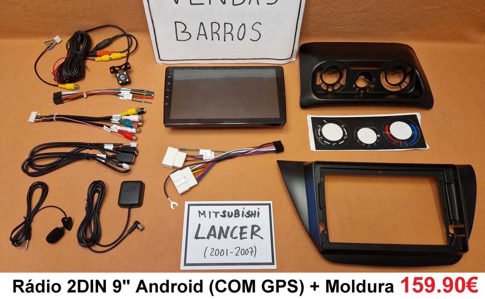 Rádio 2DIN Mitsubishi LANCER (2000 a 2017) • Android EVO VII VIII IX X