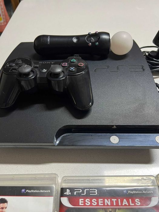 PS3 NOVA com jogos 2 comandos 1 camera64738971127554123