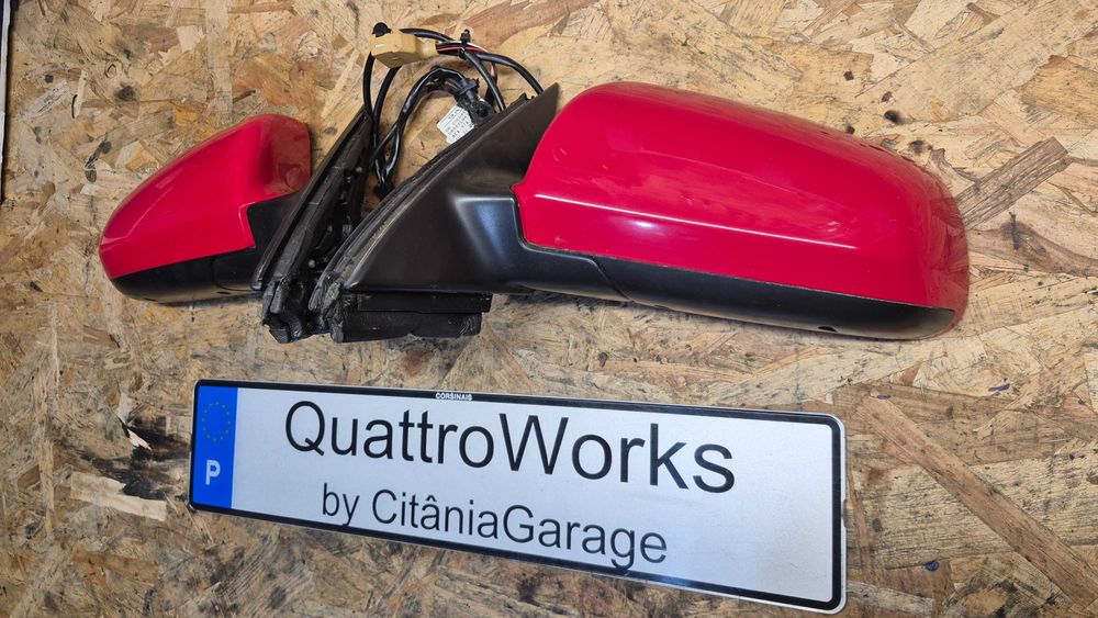 Retrovisores Simétricos Elétricos Aquecidos Originais Audi A4 B6 B7 8E 2000 a 2008
