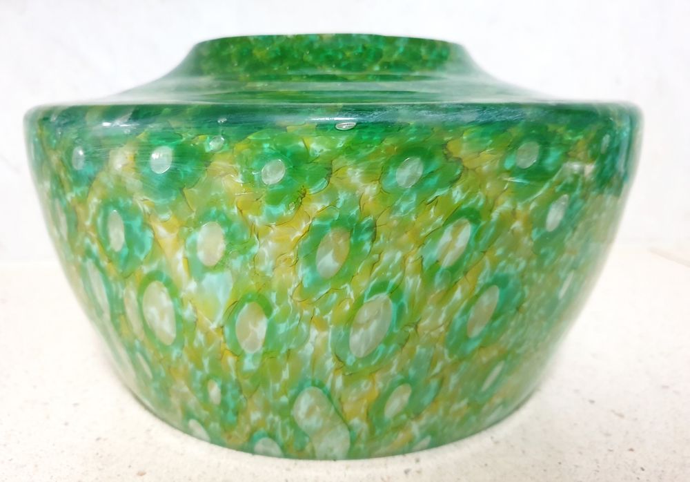 Fantastic Vintage Millefiori Opaline Lamp Glass