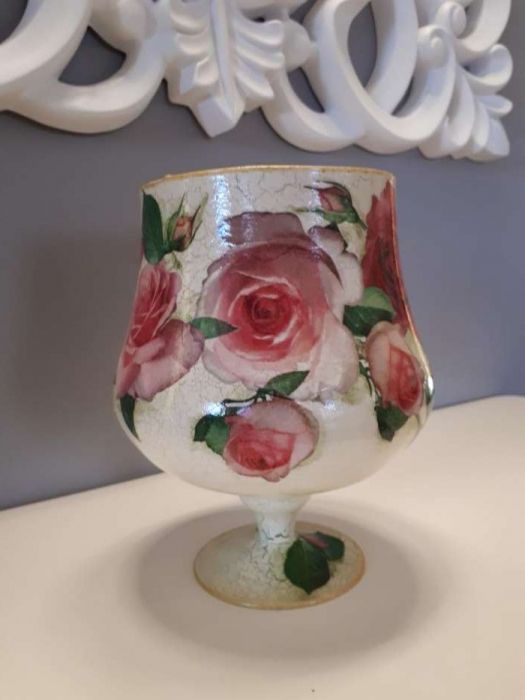 Wazon decoupage BOMBONIERA