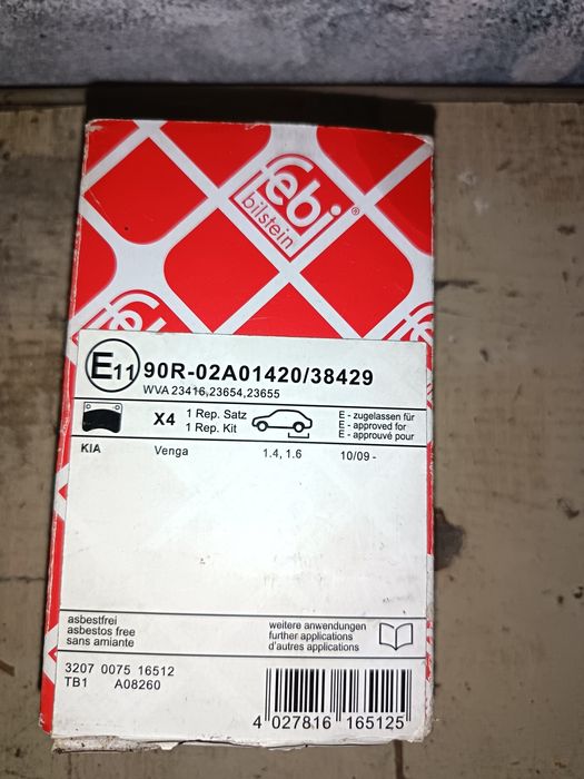 Pastilhas para trás para Kia ceed