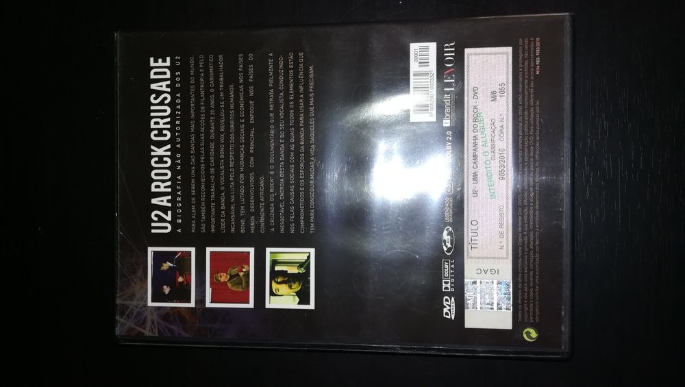 DVD U2 " A ROCK Crusade " (COMO NOVO)