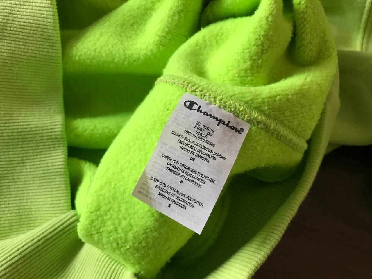 Champion LIFE Super Fleece 2.0 Pullover Hoodie Neon Light S