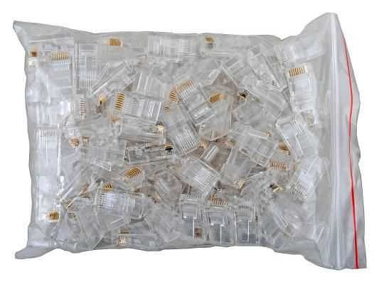Інтернет конектор RJ45 неекранований (РЖ45 упаковка 100шт.): 125 грн ...
