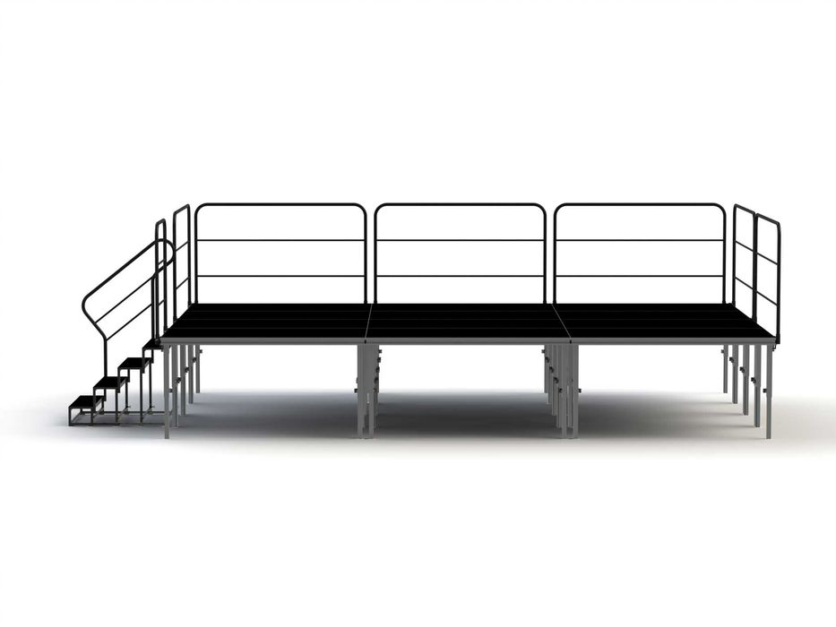 Scena 6x4m - 12 x Podest, Nogi regulowane 60-100cm, Faktura na przelew