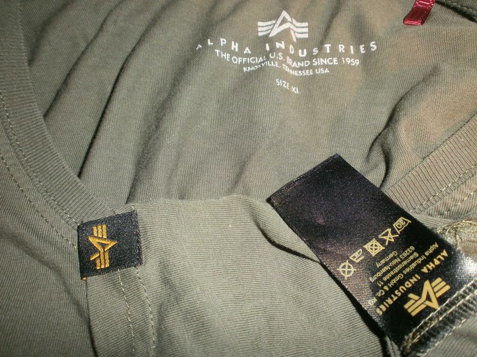 Alpha Industries Made in Germany, олива, разм. XL, наш 54. ПОГ-62 см