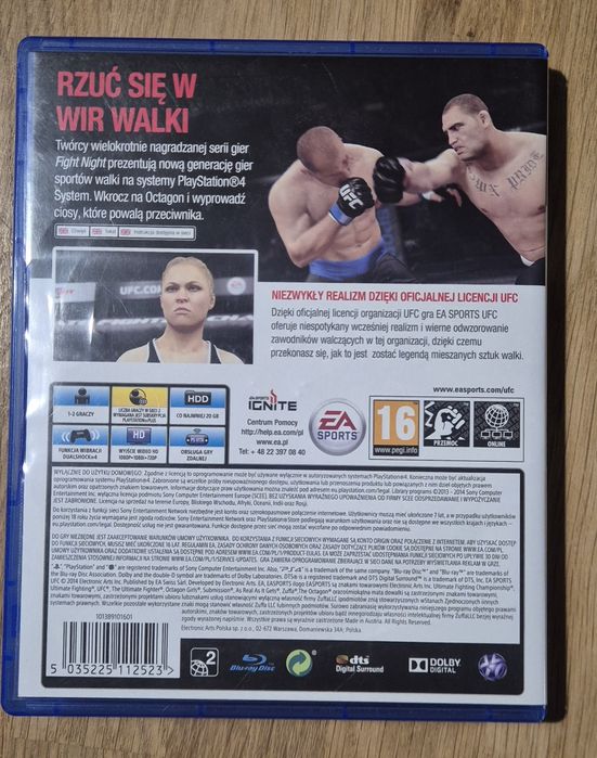 EA Sports UFC PS4 – stan bardzo dobry – PL