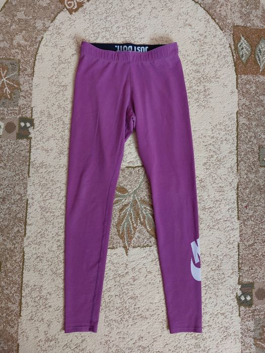Spodnie legginsy Nike S sportowe fioletowe