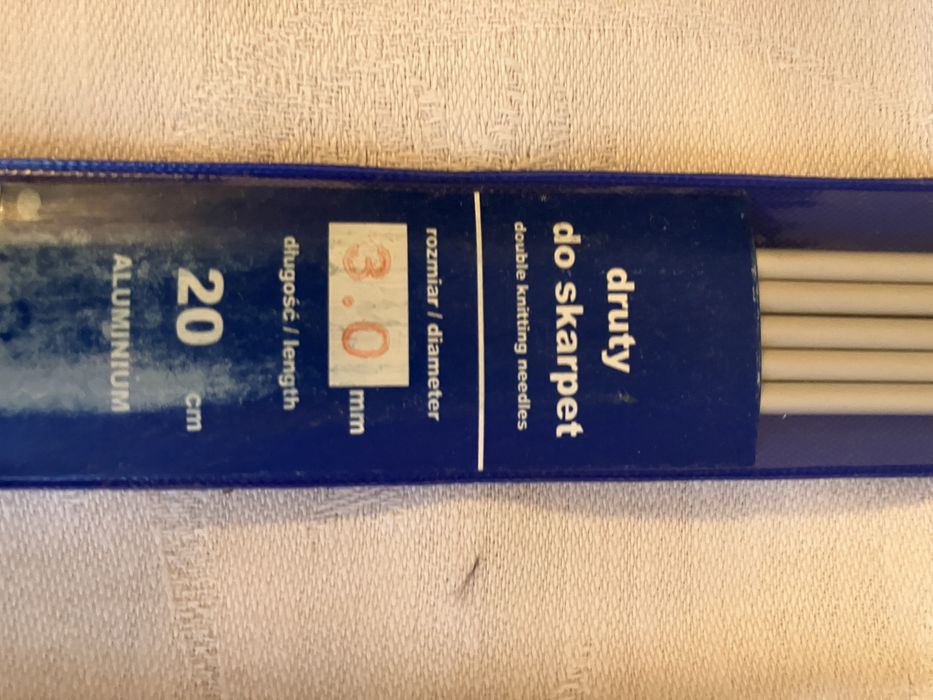 Druty do robienia skarpet