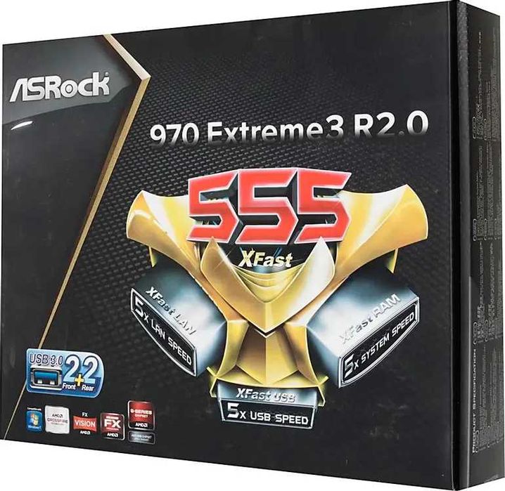 .  Материнка Asrock 970 Extreme 3+