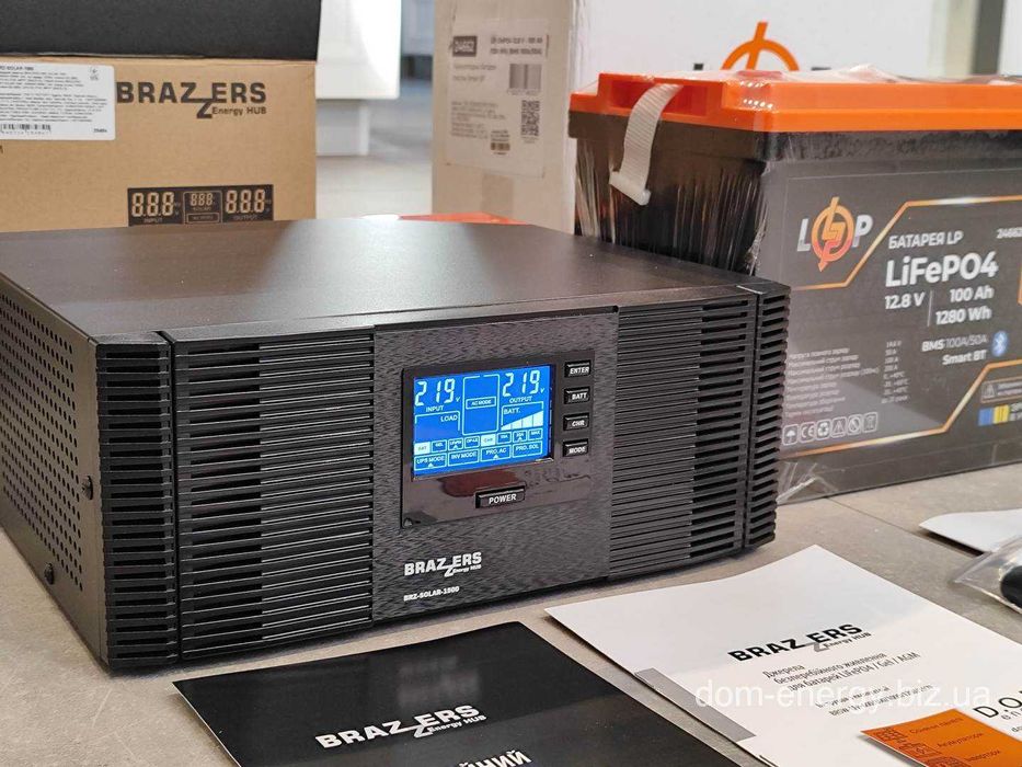 Лучший комплект резервного питания Акумулятор LiFePO4 ИБП 1000Вт W 12V