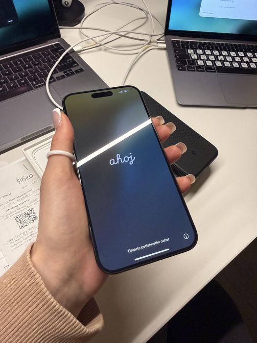 Ідеал Iphone 15 pro max 512 esim Black Titanium + чохол Spigen