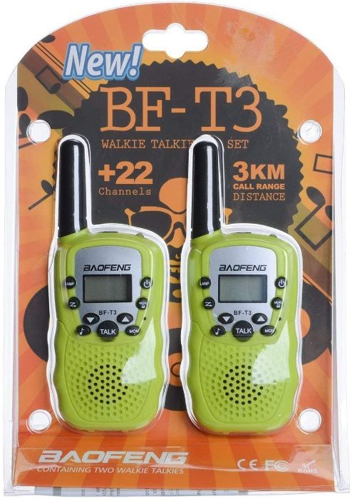 BAOFENG 2x Krótkofalówka BF-T3 Walkie-Talkie PMR BF T3 BFt3